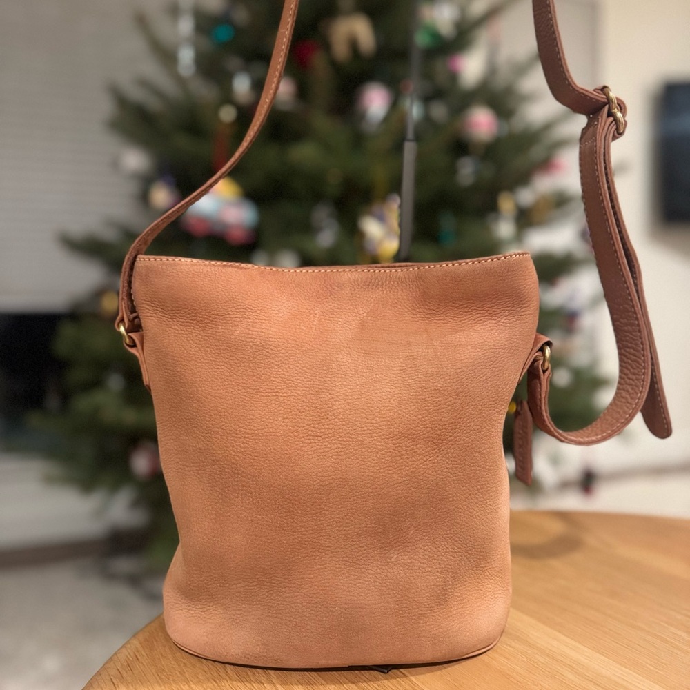 Vintage Coach Sonoma Nubuc Small Bucket Zip Bag From 1997 - Picture 4 of 14